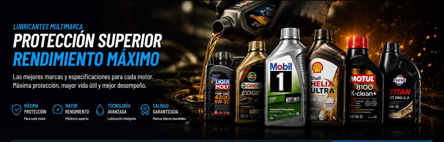 Lubricantes multimarca Dynamic Service — protección superior y rendimiento máximo